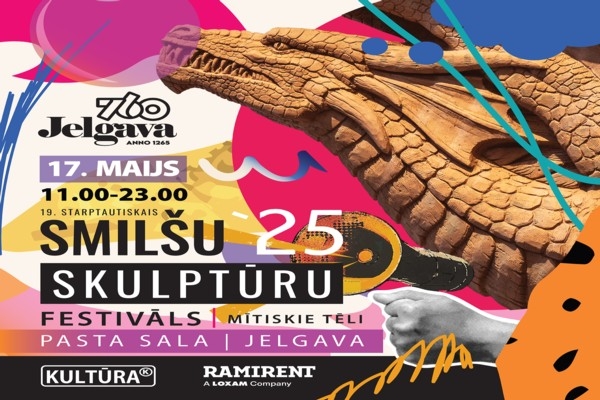 Mītiskie tēli smiltīs - tēlnieki Jelgavā ir uzsākuši darbu pie smilšu skulptūru izveides